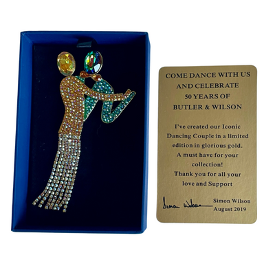 A Butler & Wilson Limited Edition 50th Anniversary Dancing Couple Brooch