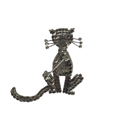 A Vintage Butler & Wilson Vintage Brooch - Cat with Articulated Tail