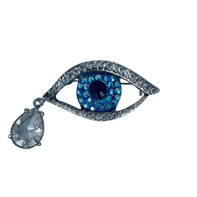 A Butler & Wilson Crystal Eye Brooch