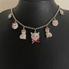 A Vintage Butler & Wilson Cats Necklace AND Matching Earrings