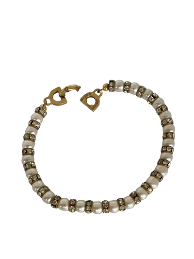 A Vintage Christian Dior Faux Pearl Bracelet