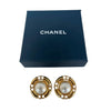 A Pair of Vintage Chanel Large Faux Pearl Clip Earrings