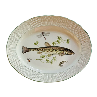 Serving Platter Marlborough Old English Ironstone, Fish Design