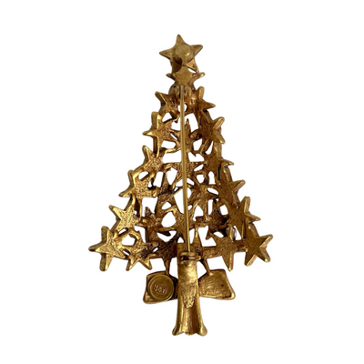 A Butler & Wilson Vintage Star Christmas Tree Brooch