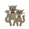 A Vintage Butler & Wilson Cats Brooch