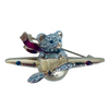 A Vintage Butler & Wilson Teddy Bear in Plane Brooch