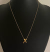 A Vintage Tiffany & Co. Paloma Graffiti X Pendant Gold Plated Sterling Silver