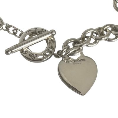 A Vintage Tiffany & Co. Heart and Toggle Necklace