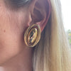 A pair of Vintage Christian Dior Large Clip-On Earrings