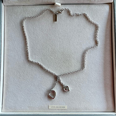 A Vintage Yves Saint Laurent Sterling Silver Necklace in Presentation Box