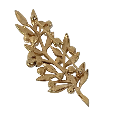 A Vintage Crown Trifari Leaf Brooch 1960s