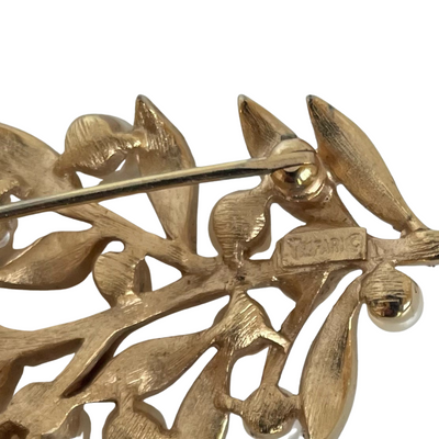 A Vintage Crown Trifari Leaf Brooch 1960s