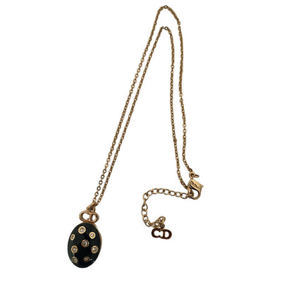 A Christian Dior Vintage Necklace with Oval Pendant