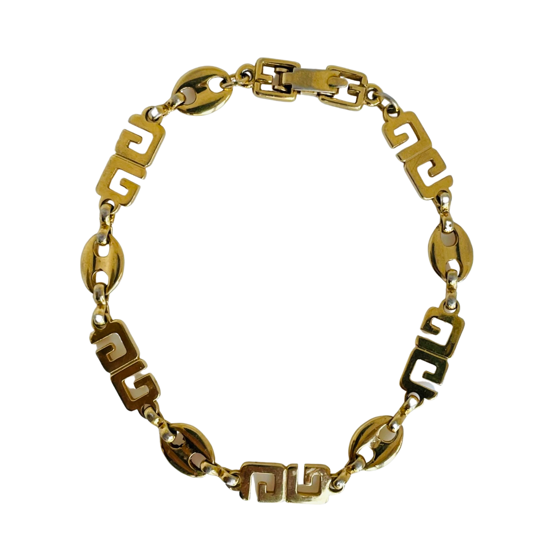 Vintage givenchy gold on sale bracelet